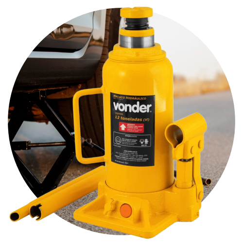 Cavaletes e Macaco Hidráulico